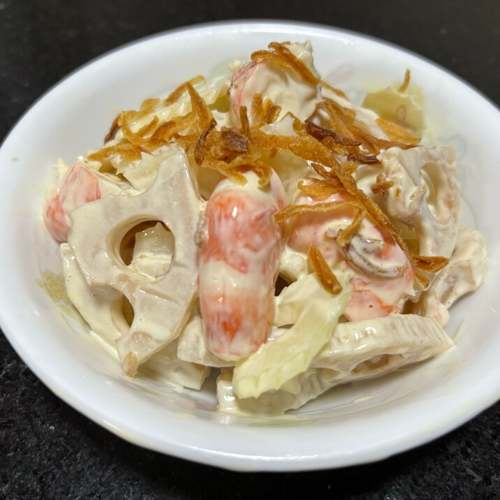 隠し味はナンプラー!海老と蓮根のマヨ和え